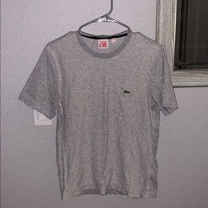 Men’s grey Lacoste l!ve T-shirt